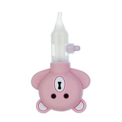 Zch Baby Nasal Aspirator Ny silikone Pumpe Anti-refluks Nasal Cartoon Bear Pink