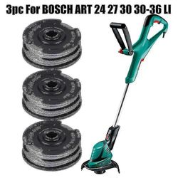 3kpl Bosch Art 24 27 30 30-36 Li Strimmer Trimmeri Leikkauslinja Kelan syöttö 6m 1.6mm Puutarhatyökalu osien vaihto
