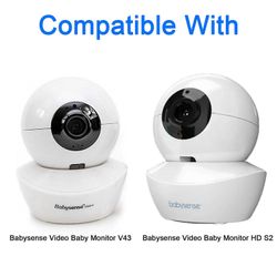 Redkid Joustava kiinnitys jalustalla Babysense HD S2: lle, Babysense V43 -itkuhälyttimelle, klipsi pinnasängyn hyllyille tai huonekaluille Valkoinen