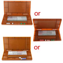 Kannettava Mini 144 Mahjong -setti Mah jong -pöytä Perinteinen pelimatka taitettava