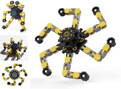 AIR Finger Hånd Spinner Legetøj Spinning Top Focus Legetøj med transformerbare Chain Mekanisk Spiral Twister (3) 3pcs