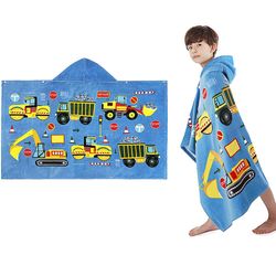 Gangxun Kids Beach Pool Bad Hætteklædte håndklæde, 76 * 127cm Overdimensionerede Barn Drenge Piger Swim Surf Camping Hood Håndklæde, absorberende b...