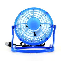 Mini skrivebord køleventilator USB-drevet Blå