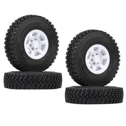 4pc 1/10 Skala Rc dæk og fælge sæt til Pajero Tf2 Cc01 Cc02 Lc70 bil