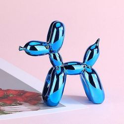 Galvanointi Ilmapallo Koiran korut Käsityöt Pentupatsas Olohuone Työpöytä Kodinsisustussimulaatio Eläinpatsas Lucky Doll Sininen 25x25x9cm