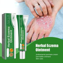 Frusde Herbal eksem salve, psoriasis krem, anti-inflammatorisk og bakteriedrepende krem, urte eksem salve urte psoriasis eksem krem 2pcs