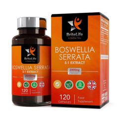 BriteLife Boswellia serrata uute (2000mg) 1 Bottle (120 Capsules)