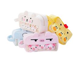Yunshu Kid's Plys Fyld Animal Tilbehør Blyant sag piggy