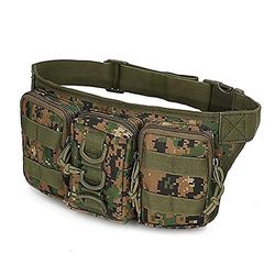 Boeyaa Udendørs Cykling Talje Taske Sports Canvas Taske Løbetaske 800d Justerbart Bælte Camouflage 3