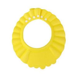 Coosilo Justerbar Baby Kids Shampoo Bad Bad Hat Cap Vask Hår Vandtæt Shield gul