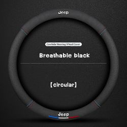 Maxpower Automaattinen ohjauspyörän kansi 3D-kohokuviointi Jeep Grand Cherokee WK2: lle KL Wrangler JK Renegade Commander Compass -auton lisävarust...