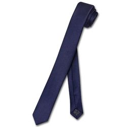 Vesuvio Napoli smalle slips ekstra mager mænds tynd 1,5" slips Marineblå One Size