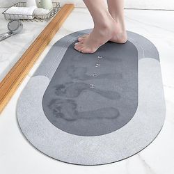 Aoweisia Top Super absorberende badegulv mat Grå 2 40X60cm