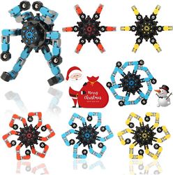 AIR Finger Spinner ToySpinning Top Focus Legetøj med transformerbar kæde mekanisk spiral twister 6PCS 1pcs