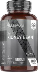 WeightWorld Valkoiset kidneypapuuutekapselit 5000mg - 180 kapselia (6 kuukauden toimitus)