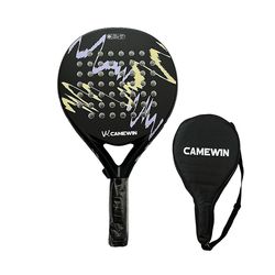 4018 Padel Racket Tennis Carbon Fiber Soft Eva Face Tennis Paddle Racquet Racket Med Padle Bag Co Lilla