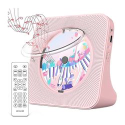 Kannettava Bluetooth 5.0 CD-soitin, Hifi-äänikaiutin, ladattava CD-musiikkisoitin kaukosäätimellä