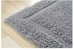 Gemdeck Non Slip Shaggy Chenille Mjuka Microfibers Runner Stort bad Matta För badrum Matta Vattenabsorberande Matta, Maskin tvättbar Grå