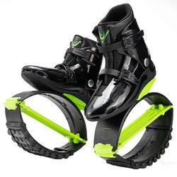 4T Spring Kenguru Hyppykengät Sisätiloissa Ulkokuntoilu Kehonrakennus Pomppivat saappaat vihreä XL 39-41