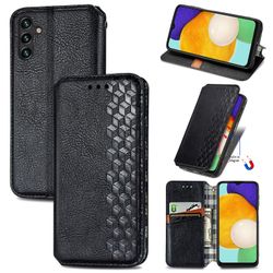 Kompatibel med Samsung Galaxy A13 5g Flip Case Etui Vintage Wallet Flip Cover med magnetisk lukning Coque - Blå sort