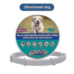 Lemmikkikoira Kissan kirppu- ja punkkipanta - loisia ehkäisevä kaulakoru pienille ja suurille koirille harmaa (pienet koirat)