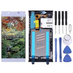 Oem Lcd -näytön kanssa yhteensopiva Sony Xperia L1 G3311 G3312 G3313 Digitizer Koko kokoonpano kehyksellä Hopea