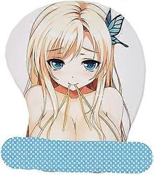 LINCMAN Kashiwazaki Sena C Anime 3D-hiirimatto, jossa pehmeä rannetuki Pelaaminen 3D-hiirimatot 2Way Skin
