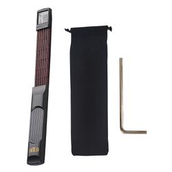 6-kielinen taskukitaran sointukouluttaja Folk-kitaran harjoitustyökalulaite 6 nauhaa pyörivillä soinnuilla Kaavionäyttö aloittelijoille sormitushar...