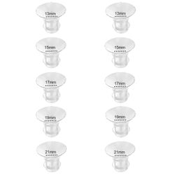 Laippaosat 13/15/17/19/21 mm 10 kpl, yhteensopiva Momcozy S12 Pro/S9 Pro/S12/S9 -rintapumpun kupin kanssa