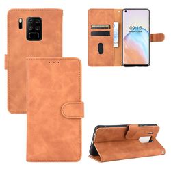 Etui til Oukitel C18 Pro Cover Premium Læder med kortholder Flip Folio Magnetisk Etui Coque - Sort Brown
