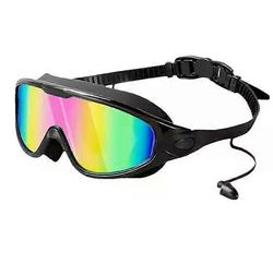 Warddefend uimalasit, laaja näkymä huurtumista ja UV-uimalasit, ei vuotavaa uintia Musta jauhe pinnoitettu