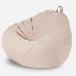 Upouusi erittäin suuri papupussituolit sohvasohvan päällinen Sisätilojen laiska lepotuoli aikuisille Lapset Hotsale! kermanvalkoinen B