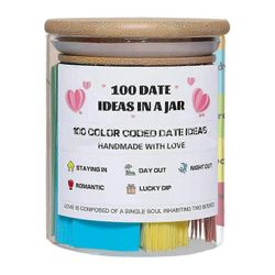 2025 100 treffiideaa purkissa kannettava häälahja vuosipäivän ystäville pariskunnille