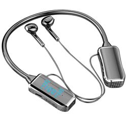 Fone Bluetooth-kuulokkeet langattomat kuulokkeet magneettinen urheilukaulapanta kaulaan ripustettava TWS langaton Musta