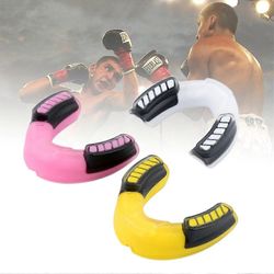 Ammattimainen kamppailulajien hammassuoja Nyrkkeily MMA Muay Thai Harjoitus Hammassuojasetti Lasten taisteluhammassuoja Valkoinen