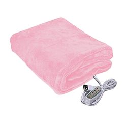 Talvinen sähköhuopa 3 tason lämpötilan säätö USB-lataus paksu kaksipuolinen materiaaliaika Vaaleanpunainen