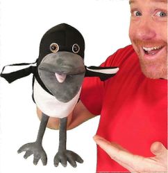 Steve ja Maggie pehmolelu, pehmeä harakka pehmolelu, lintukäsinukke