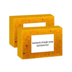 Kurkuma-kojihapposaippuapala Kurkuma-kasvo- ja aknesaippua Vartalon valkaisuun Vartalonhoito Öljynpoisto Ihonhoitosaippua 2pcs