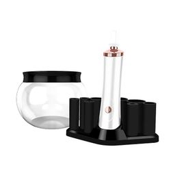 Elektrisk børste renere makeup børste værktøj automatisk renere hurtig vask og hurtig tørring makeup børste renere hvid