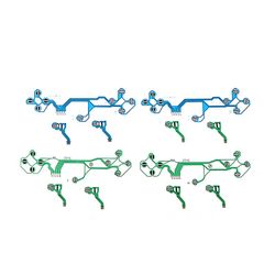 unbrand Til Ps5 Controller Ledende Film Tastatur Flex Kabel Bånd Kredsløb V1-grøn