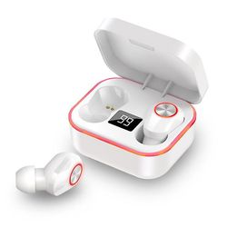 Coosilo Tws trådløse Bluetooth-hovedtelefoner Øretelefoner Headset In-ear til Iphone Samsung hvid