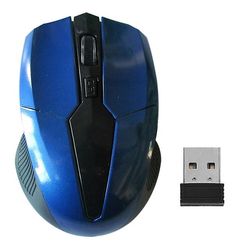 Gmow Trådløs mus Justerbar 1200 Dpi Optisk Gaming Mouse blå