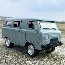 Unbrand 1/20 UAZ Travellers Alloy Traffic Bussiauto Malli Diecast ja Lelu Klassinen kaupunkikierros Ajoneuvot Ääni Valo Lelut Auto Lasten Lahjat Ha...
