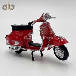 1:18 Diecast-moottoripyörän pienoismallilelu 1976 Vespa 200 Rally -kopio kokoelmaan punainen
