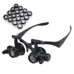 2.5X 4X 6X 8X 10X 15X 20X 25X LED-lasit Suurennuslasin suurennuslasi Suurennuslasi Korjausluuppi