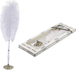 Tyylikäs sulkakynä häävieraskirjan allekirjoittamiseen, ihanteellinen vastaanottoon ja erikoistapahtumiin, täydellinen joululahja Kultaa