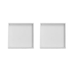 Valkoinen puinen säilytyslaatikko kotiin monitoiminen pöytäkontti 2 kpl 20*2cm