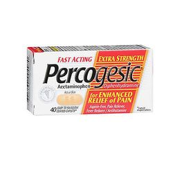 Percogesic Perkogesic Fast Acting Extra Strength Pain Relief Caplets, 40 kapselia