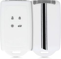 Autoavaimen lisävaruste, joka on yhteensopiva Renault Smart Key 4-painikkeen kanssa (vain avaimeton Go) - Pehmeä silikonikuori avaimenperän kärjell...