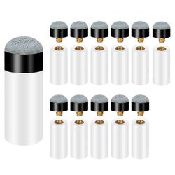 unbrand Biljardivihjeiden kärjet Pool Cue Stick -holkeilla Ruuvattavat biljardialtaan keppikärjet 12 mm: n allaskepin kärjet Kuten